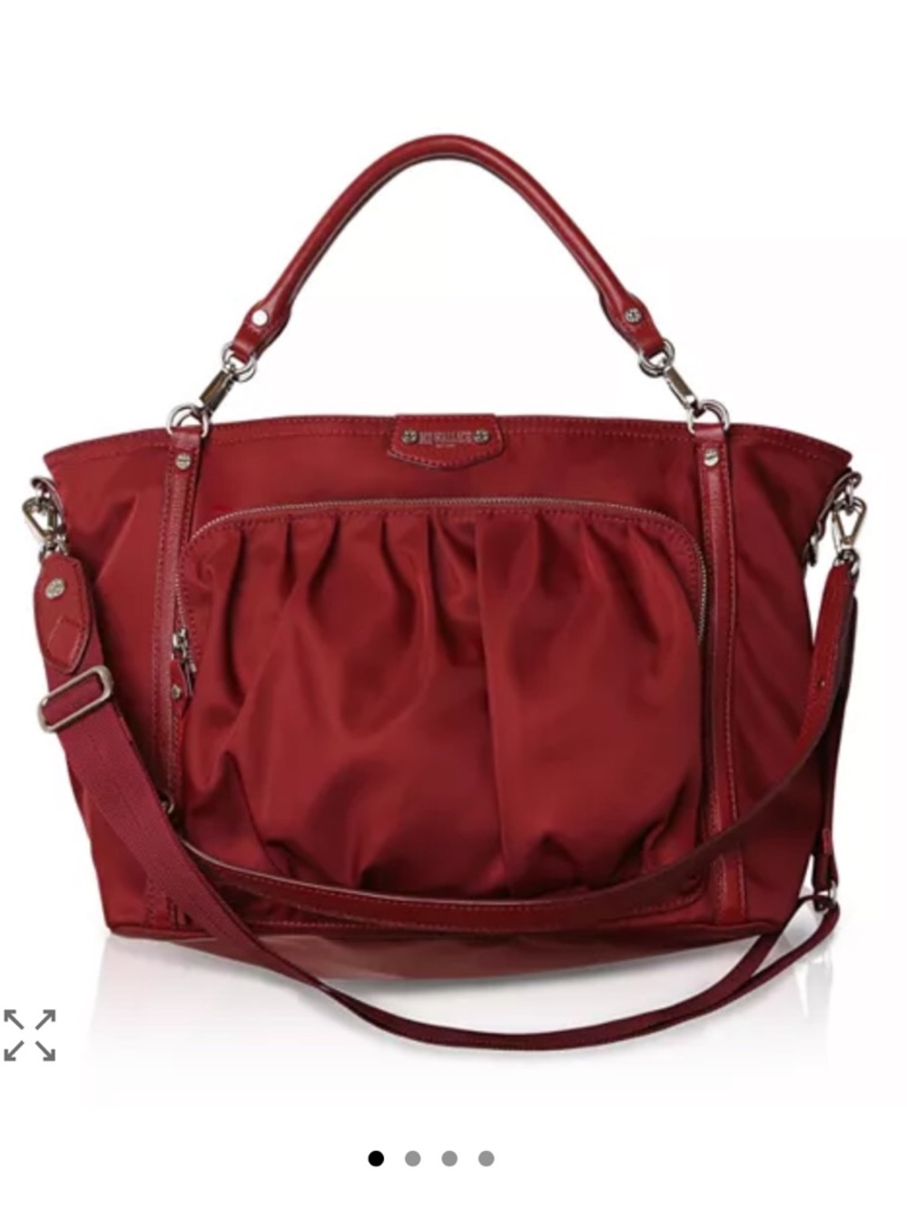 MZ Wallace Nikki Bedford satchel in redwood purse handbag